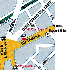 plan quartier de Paris R&eacute;publique
